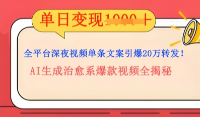 全平台深夜文案新风口：DeepSeek生成百万播放量金句，治愈系内容涨粉速度快4倍-BT狗资源网