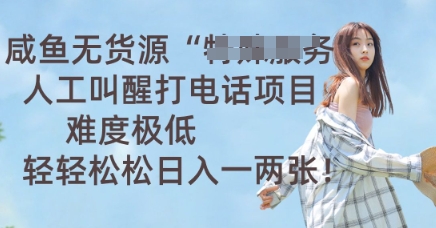 咸鱼无货源人工叫醒打电话项目，难度极低， 轻轻松松日收一两张-BT狗资源网
