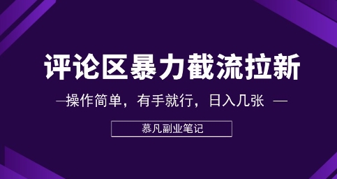 评论区暴力截流拉新：捡钱项目，操作简单，有手就行，日收几张-BT狗资源网